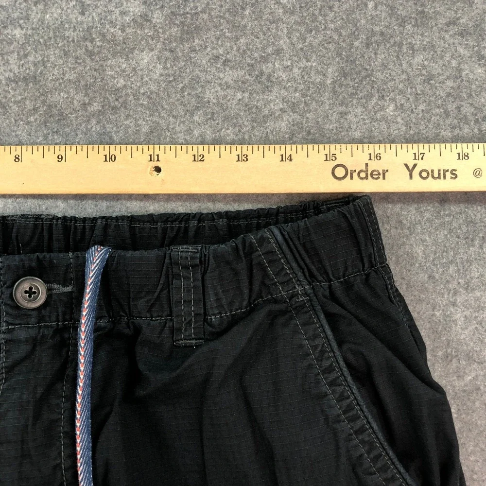 Tommy Bahama Mens Cargo Shorts M Black Resort Island Cotton Blend Casual Relax